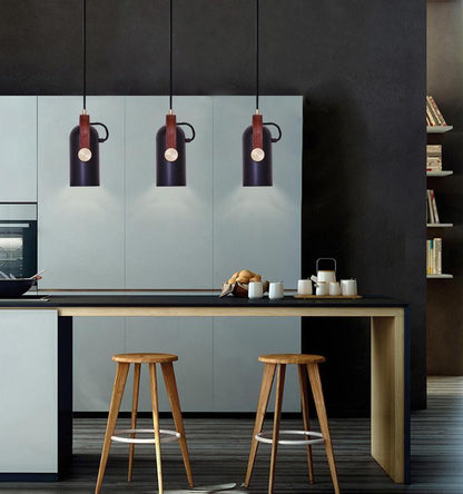 Suspension Industrielle Karronade - Lampe Design Marine en Métal et Fer pour Salon et Bureau