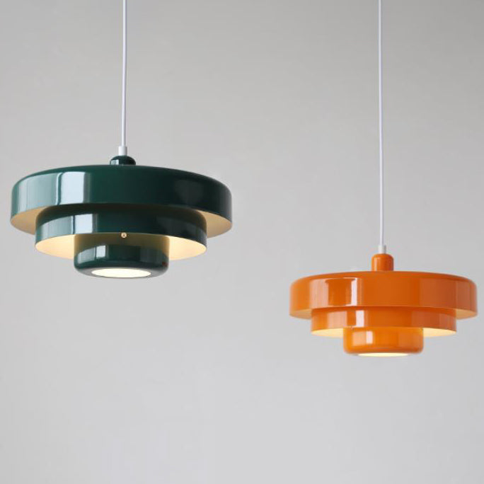 Suspension Vintage Multi-Couches – Éclairage Moderne et Raffiné