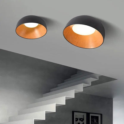 Lampe de chevet fixée au plafond en Bois Japonais