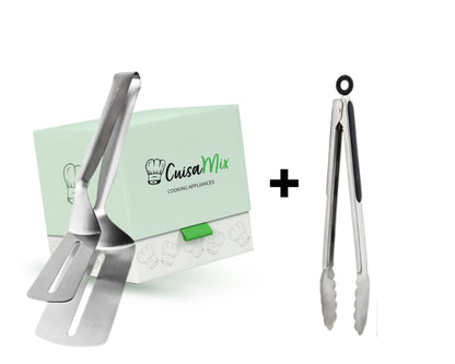 Grillix - Pince à Grillade en Acier Inoxydable (+ 1 Accessoire OFFERT)