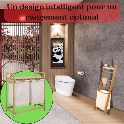 Panier à linge en bambou - Bambou-Sympa™