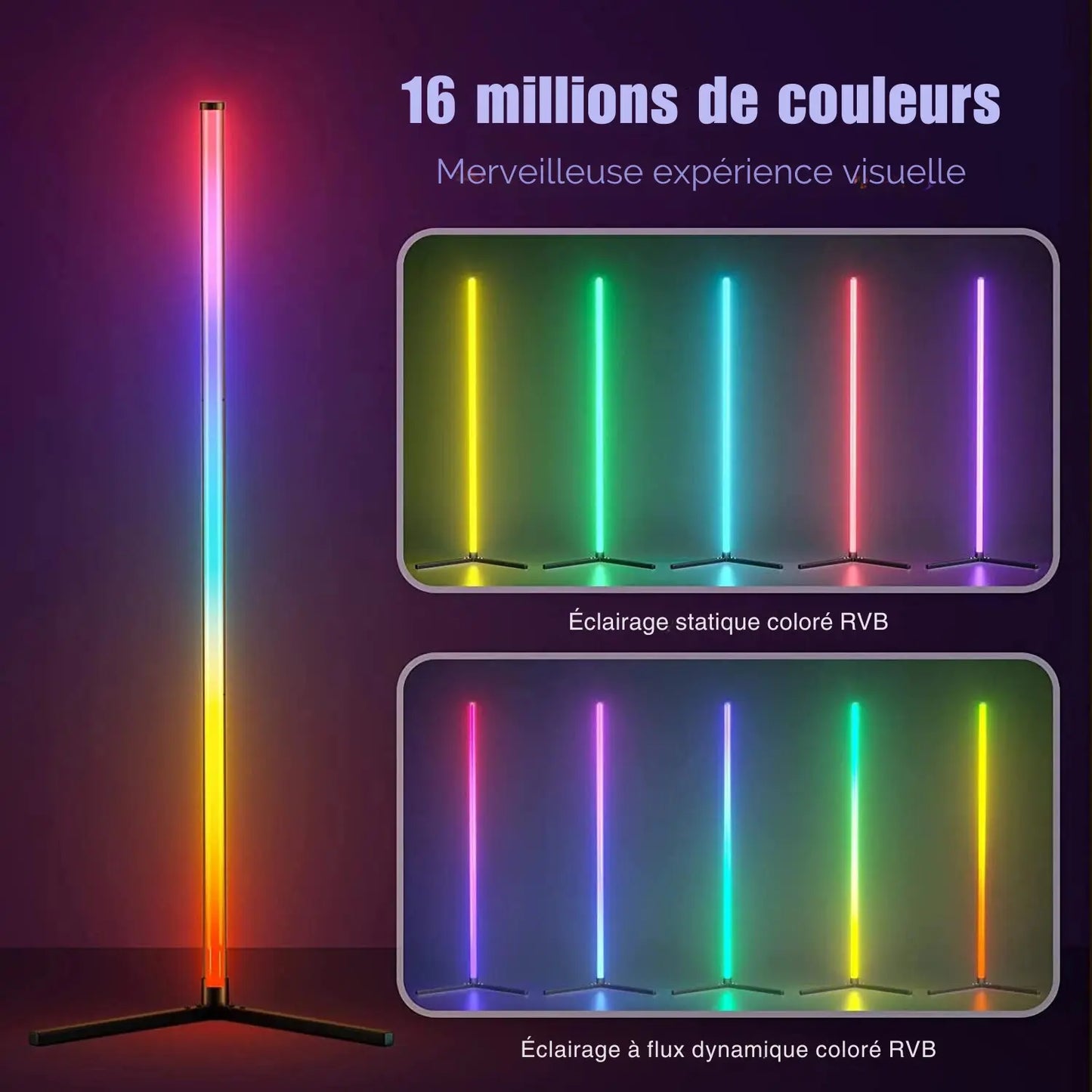 Lampe de Chevet LED RGB Synchronisée