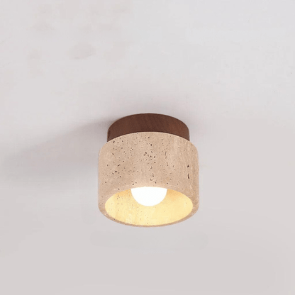Lueur de Travertin - Lampe de plafond élégante pour cage d'escalier