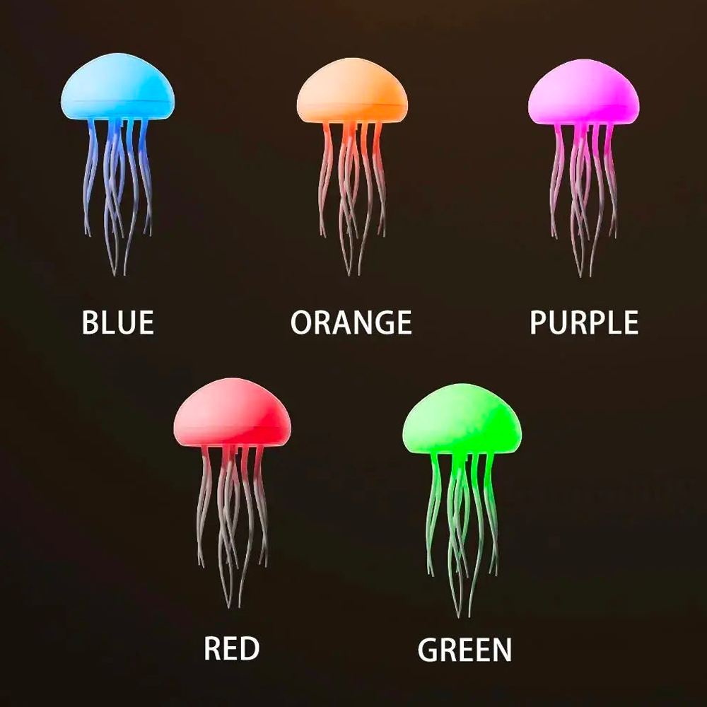 Lampe Méduse LED – Éclairage Relaxant Ajustable, Design Moderne Rechargeable avec Contrôle Tactile