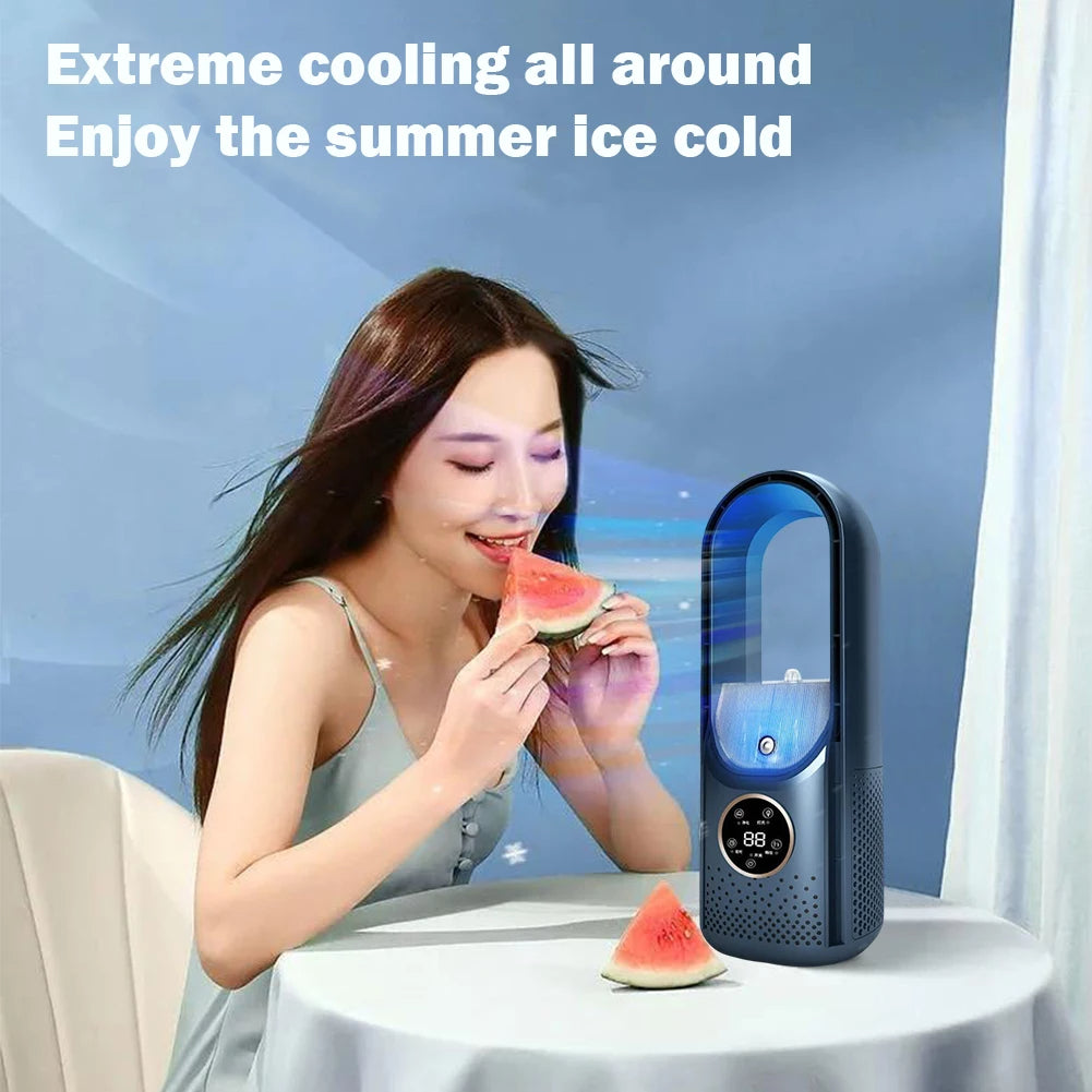 Climatiseur Portable Sans Pales USB – Silencieux, Compact et Écologique – BreezeFlow One pour Bureau & Maison