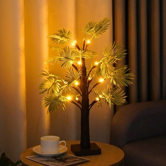 Guirlande LED Palmier de Noël - Lumières Décoratives pour Fêtes et Noël