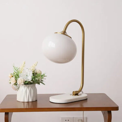 Lampe de Table Marshmallow - Design Moderne en Métal et Verre avec Éclairage Doux