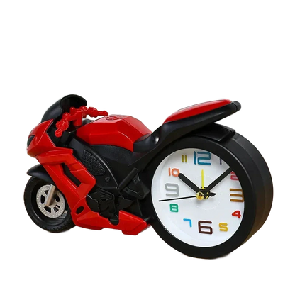 Réveil garçon moto