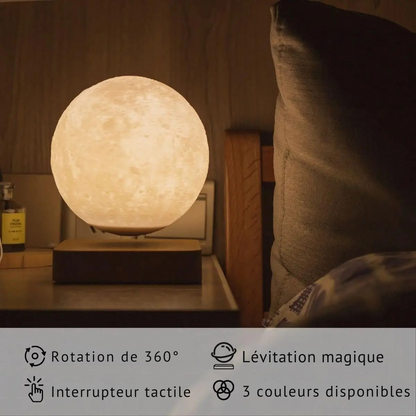 Lampe de Chevet Lune Flottante Magnétique