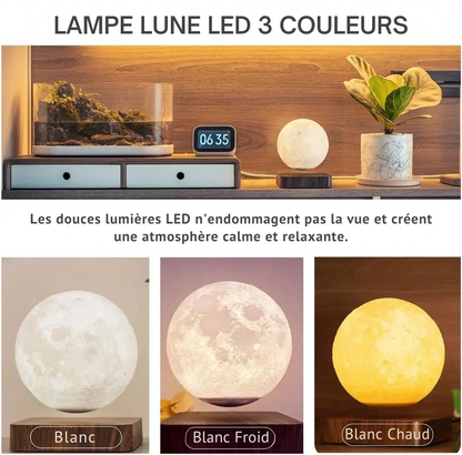 Lampe de Chevet Lune Flottante Magnétique