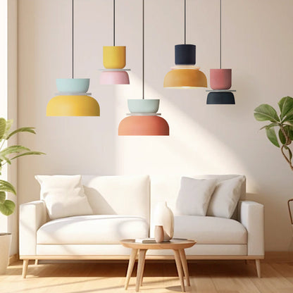 Suspension Moderne en Acrylique – Design Coloré avec Éclat Nordique