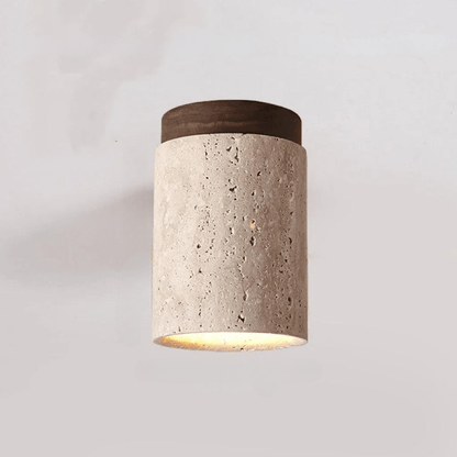 Lueur de Travertin - Lampe de plafond élégante pour cage d'escalier