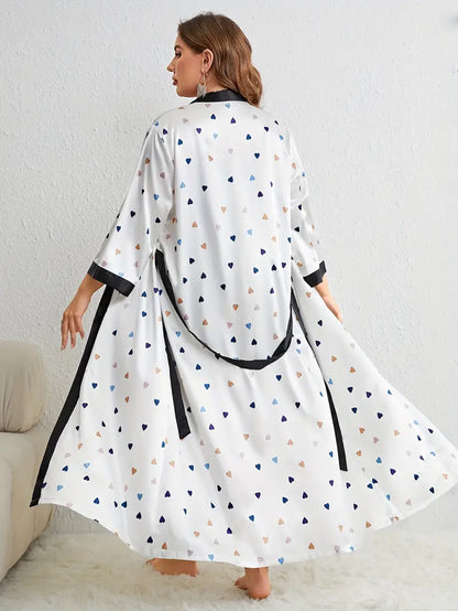 Peignoir de Bain Élégante Grande Taille