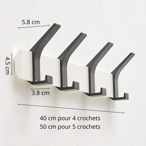 Porte manteau en bois blanc