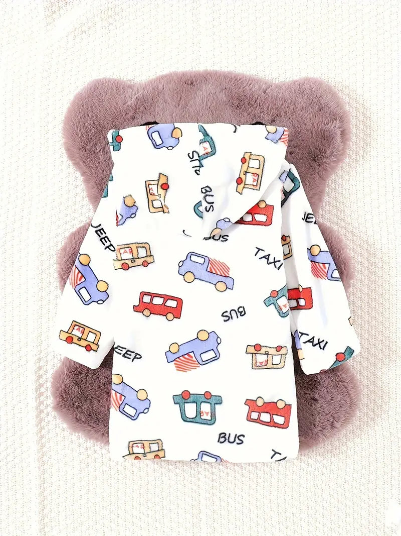 Peignoir de Bain Enfant Polaire Blanc