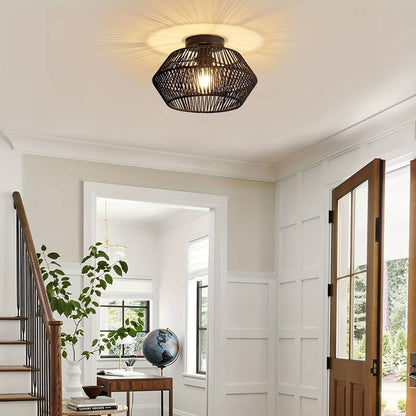 Suspension Bohémienne - Lampe Artisanale pour un Style Éclectique et Chaleureux