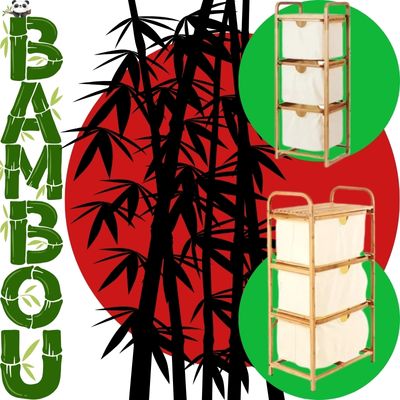 Panier à linge en bambou - Bambou-Sympa™