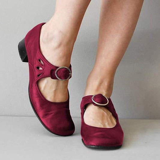 Sandales Orthopédiques en Cuir avec Boucle – Modèle Camille
