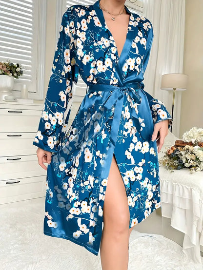 Kimono Femme Floral de Minuit