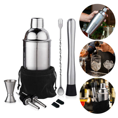 Ensemble pour shaker à cocktail en acier inoxydable