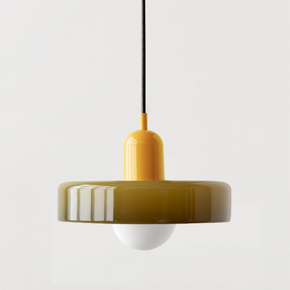 Suspension Simple Bauhaus en Verre – Design Élégant pour Cuisine, Salle à Manger et Salon