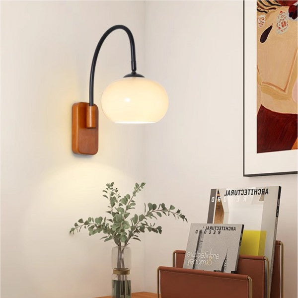 Applique Murale Bauhaus Persimmon – Design Moderne & Éclairage Orientable
