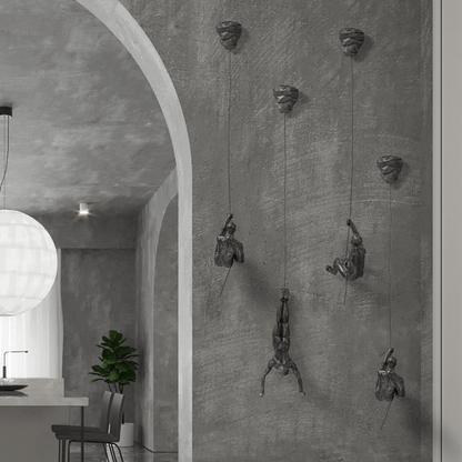 Ascendant | Ensemble de décoration murale homme grimpant créatif