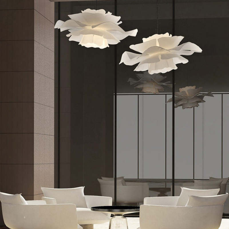Suspension Bella Fleur - Lampe Moderne en Métal et Acrylique, Design Floral