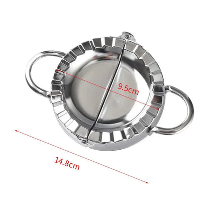 5pcs/Set Dumpling Mold Stainless Steel Chinese Shuijiao Maker Empanadas Metal Dough Pressing Tool Pastry Kitchen Accessories dumpling mold