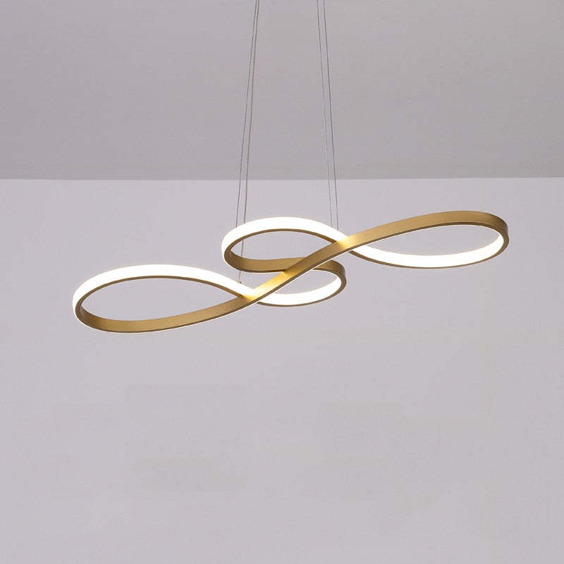 Lampe Suspendue Design Notes de Musique – LED avec Cadre en Métal (Noir, Blanc, Or)