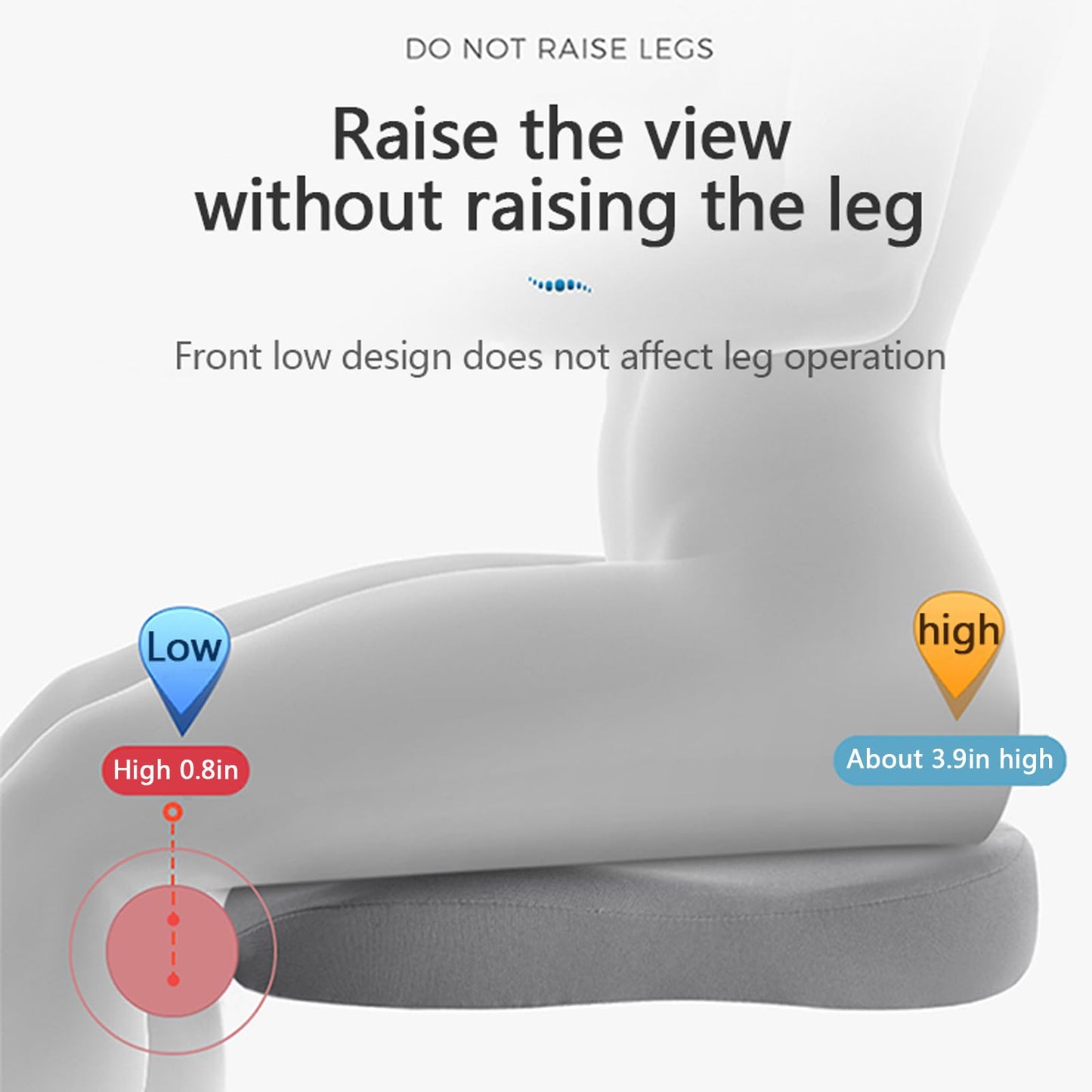 Rehausseur de Siège Auto Confortable pour Adultes – Conduite Ergonomique et Sécurisée