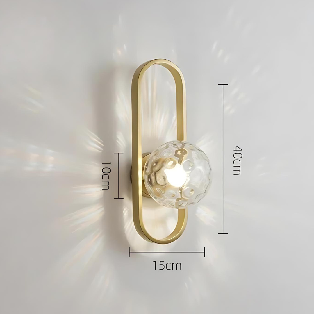 Applique Murale Camille – Lampe LED Élégante en Verre Satiné pour un Éclairage Moderne