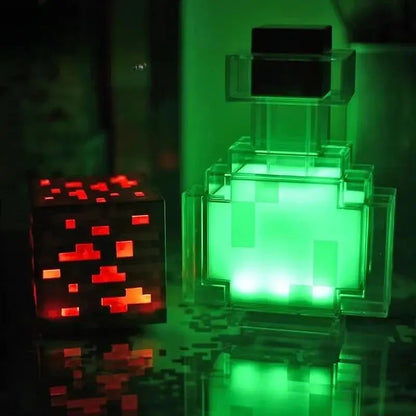 Lampe de chevet Minecraft Minerai & Potions pour enfants - lampechevetdesign.com