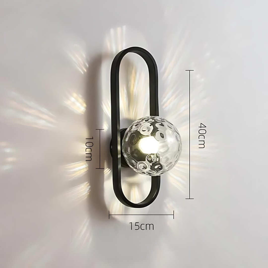 Applique Murale Camille – Lampe LED Élégante en Verre Satiné pour un Éclairage Moderne