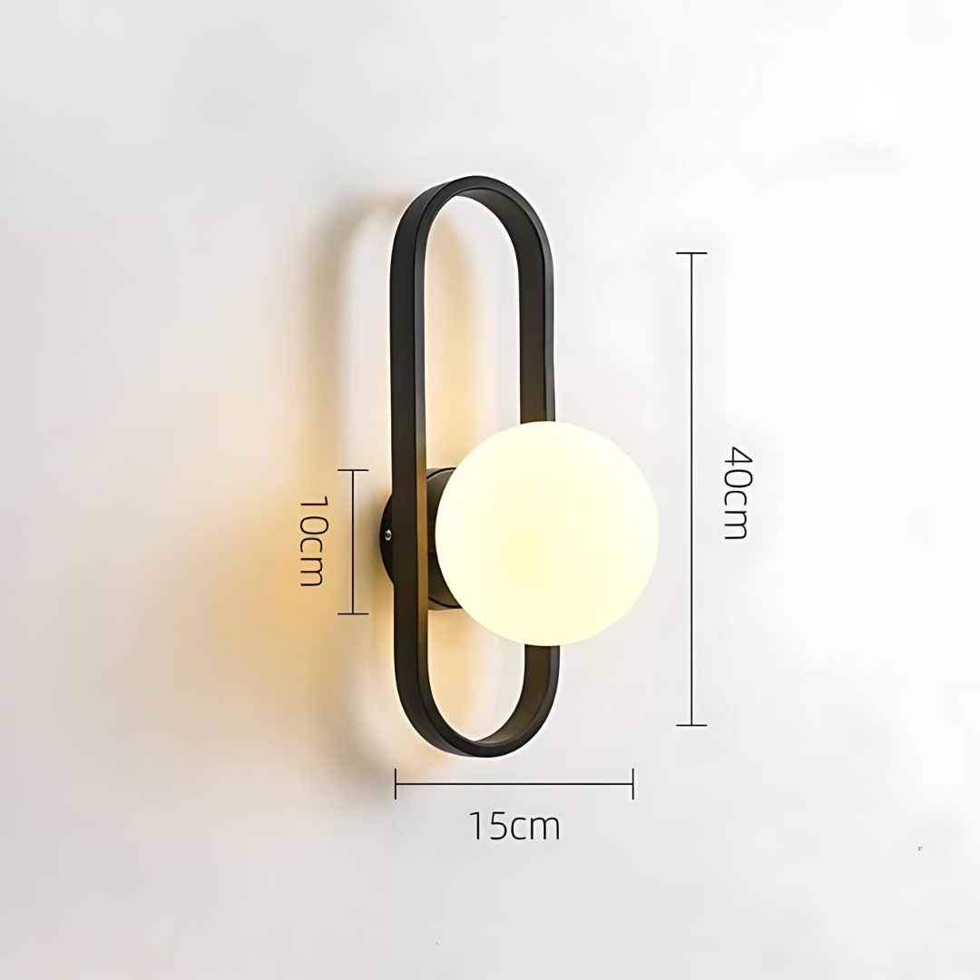 Applique Murale Camille – Lampe LED Élégante en Verre Satiné pour un Éclairage Moderne