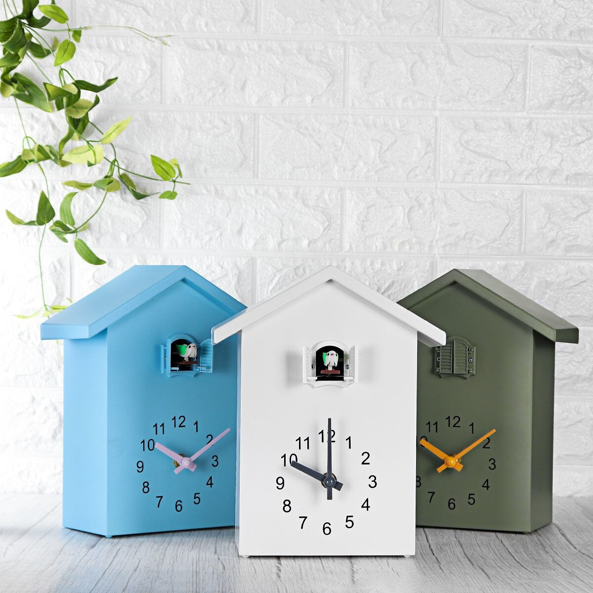 Horloge Murale JoyCoo – Design de Coucou Classique, Sans Fil, en ABS Durable