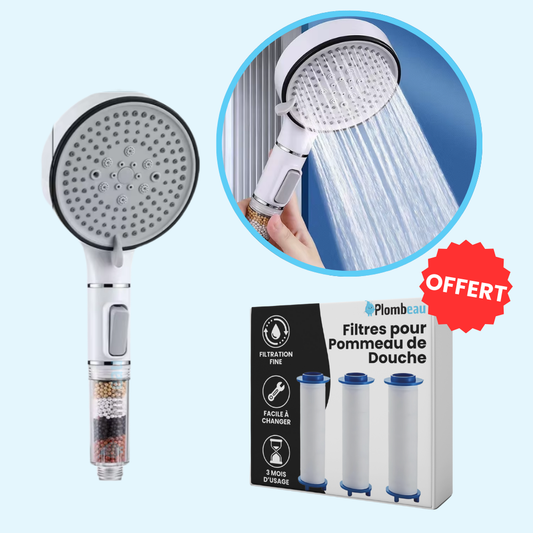 Pommeau de Douche Filtrant Anti Calcaire
