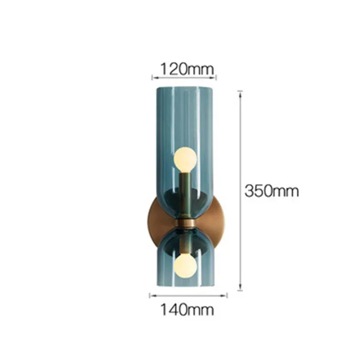 Applique Murale LED Double Tête en Verre – Élégance Moderne et Efficacité Énergétique