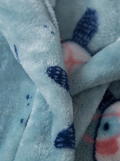 Peignoir de Bain Enfant Confortable Bleu