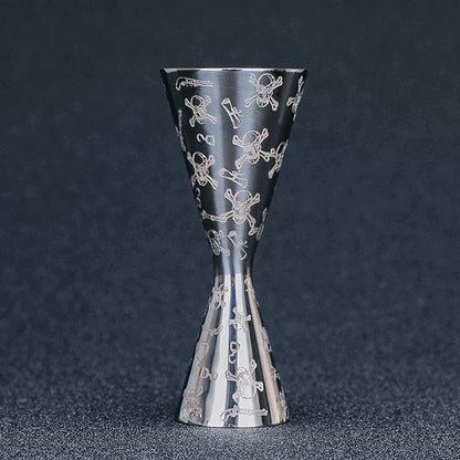 Ensemble pour shaker à cocktail boston en design tête de mort