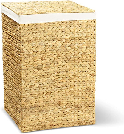 Panier à Linge Rectangle Tressé avec Couvercle Kyoto