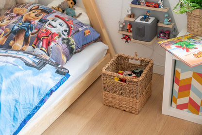 Panier à Linge en Bambou Rangement Cube