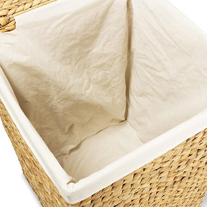 Panier à Linge Rectangle Tressé avec Couvercle Kyoto