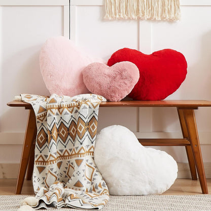 Coussin coeur rouge