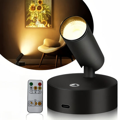 Spotlight sans fil polyvalent avec télécommande