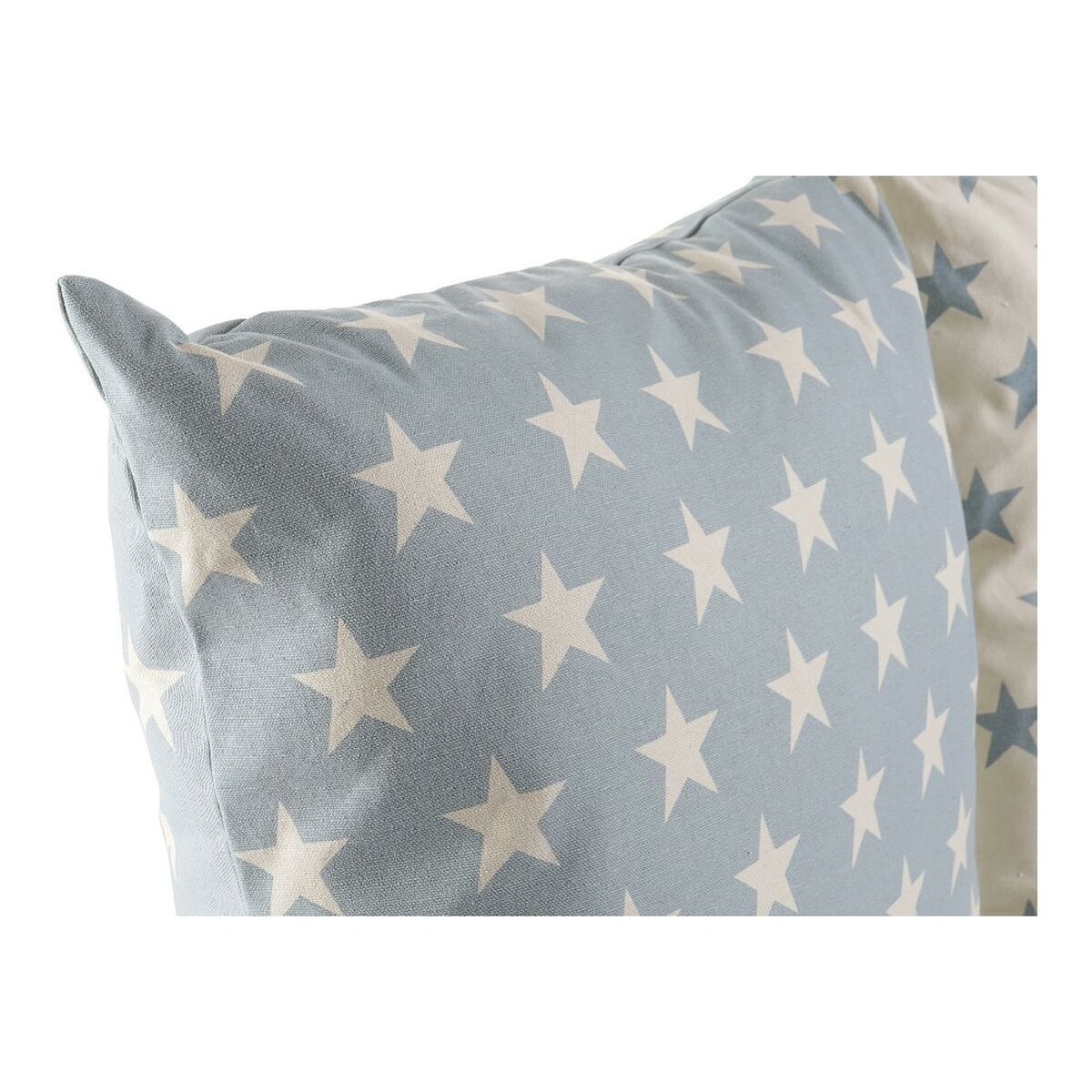 Coussin Bleu 60 x 10 x 60 cm Etoiles Blanc (2 Unités)
