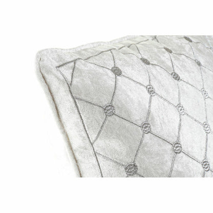 Coussin DKD Home Decor 8424001850327 Gris 45 x 10 x 45 cm Blanc Losanges