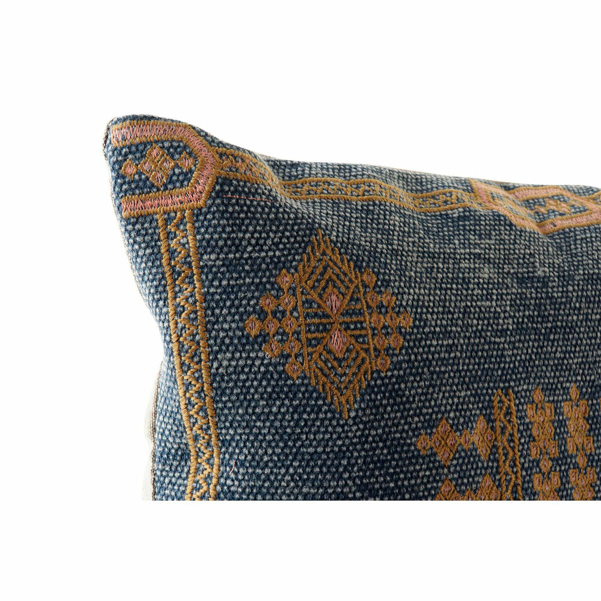 Coussin Bleu Orange Arabe 50 x 10 x 50 cm (2 Unités)