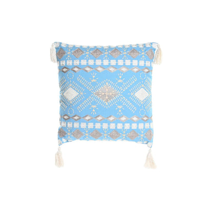 Coussin DKD Home Decor Bleu Blanc 40 x 15 x 40 cm