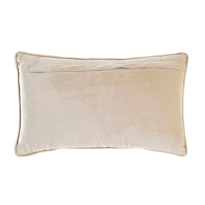 Coussin DKD Home Decor Doré 50 x 10 x 30 cm Fleurs